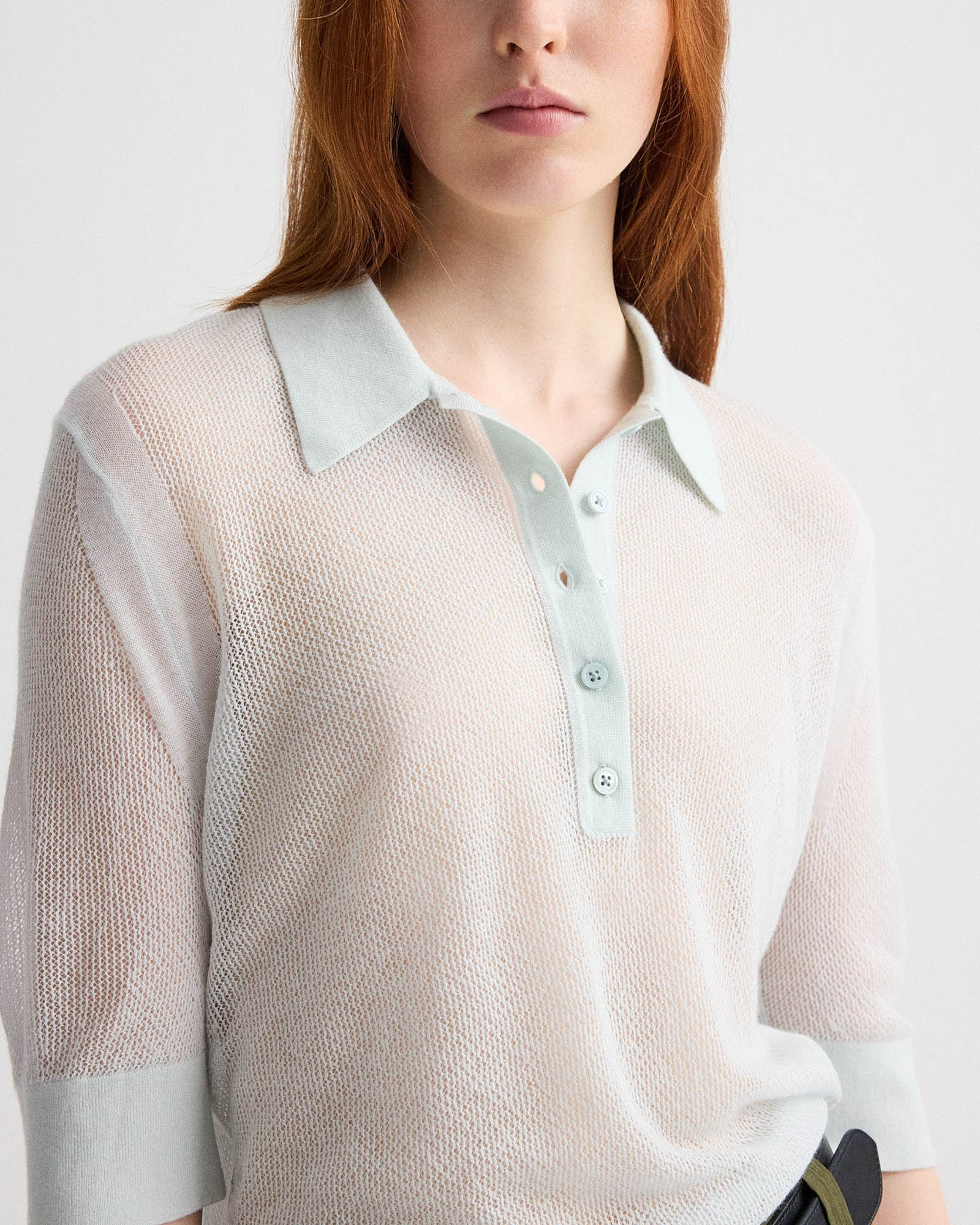 Open Stitch Polo