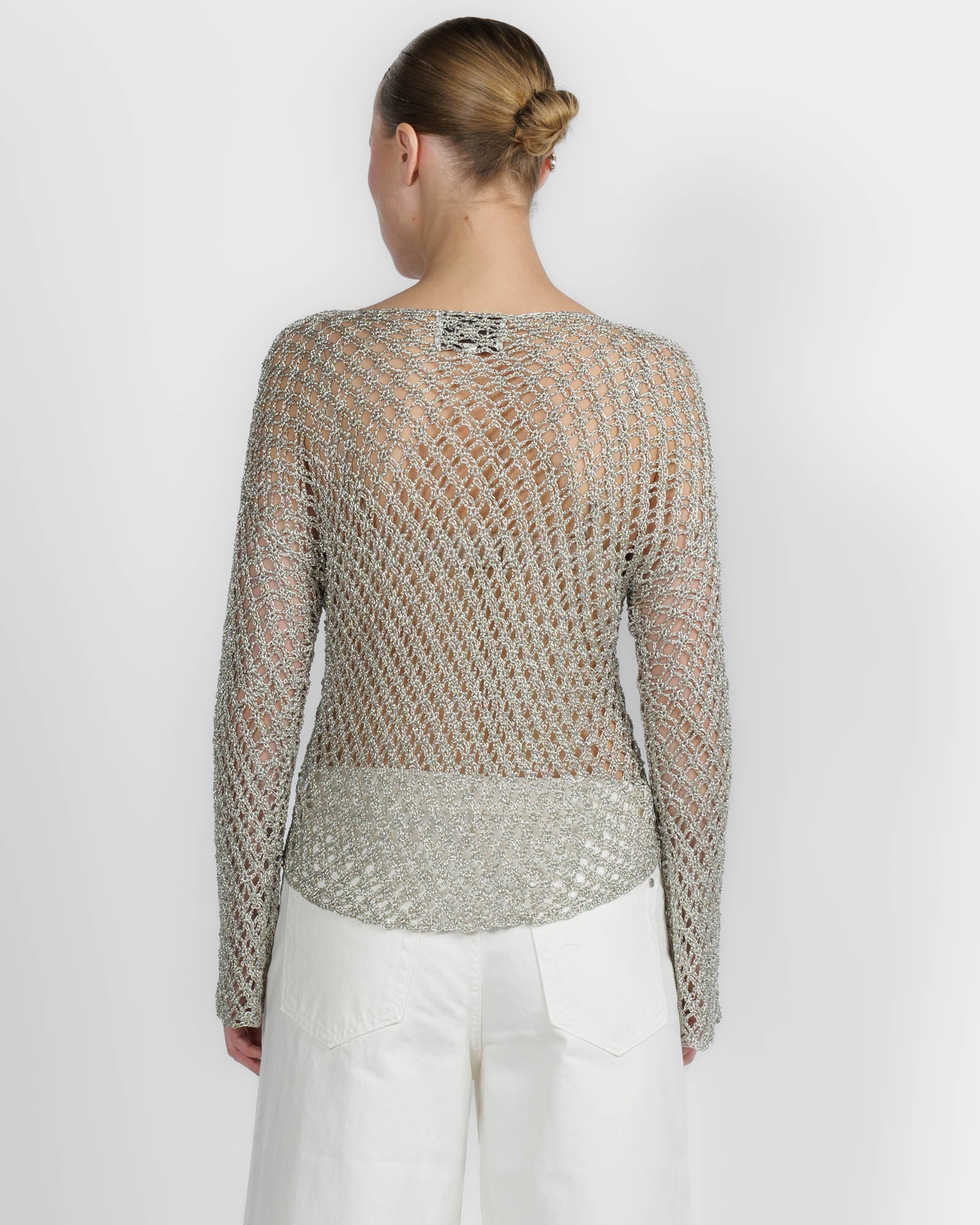 Pearl Hand Crochet Top