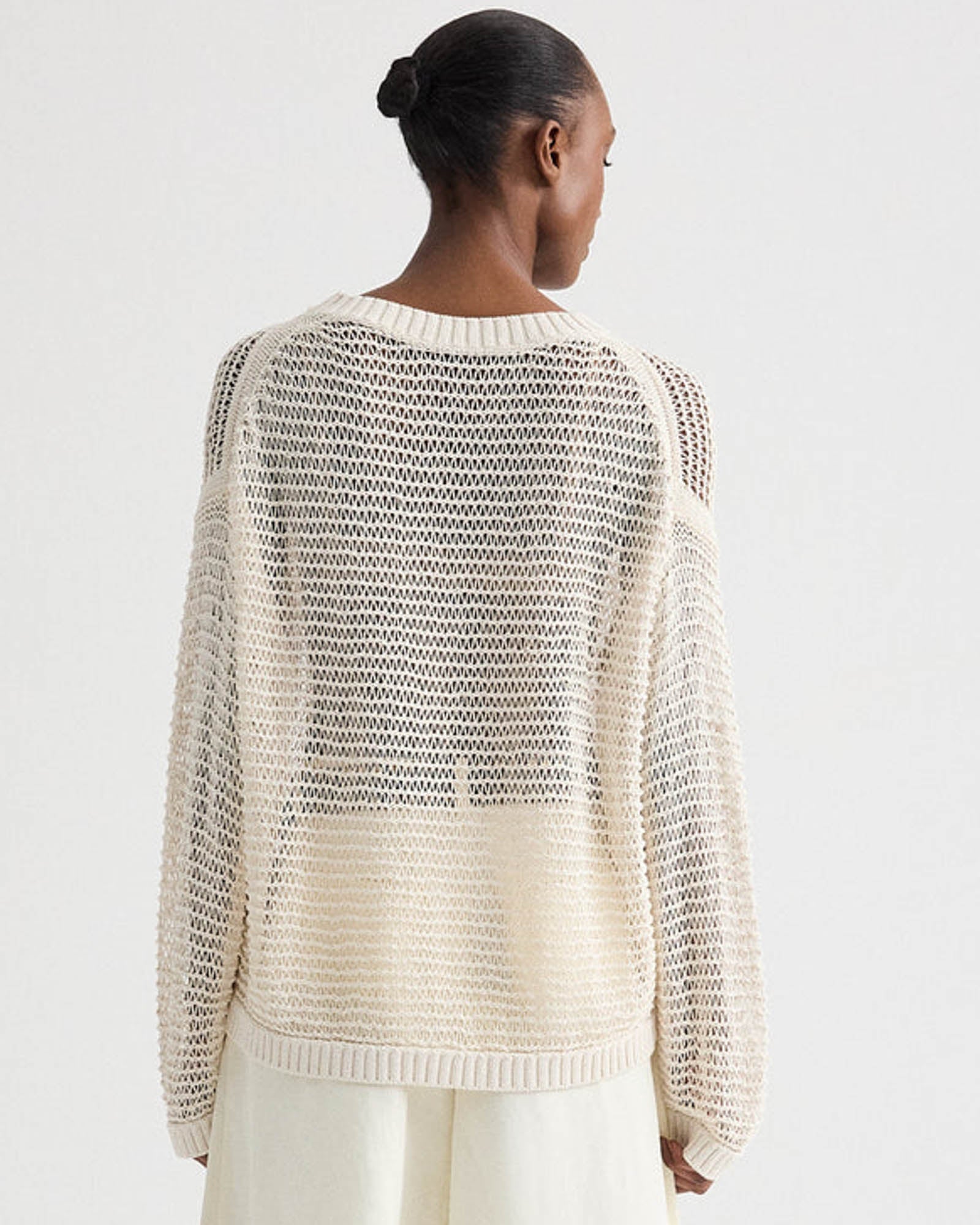 Wide Crew Neck Pullover