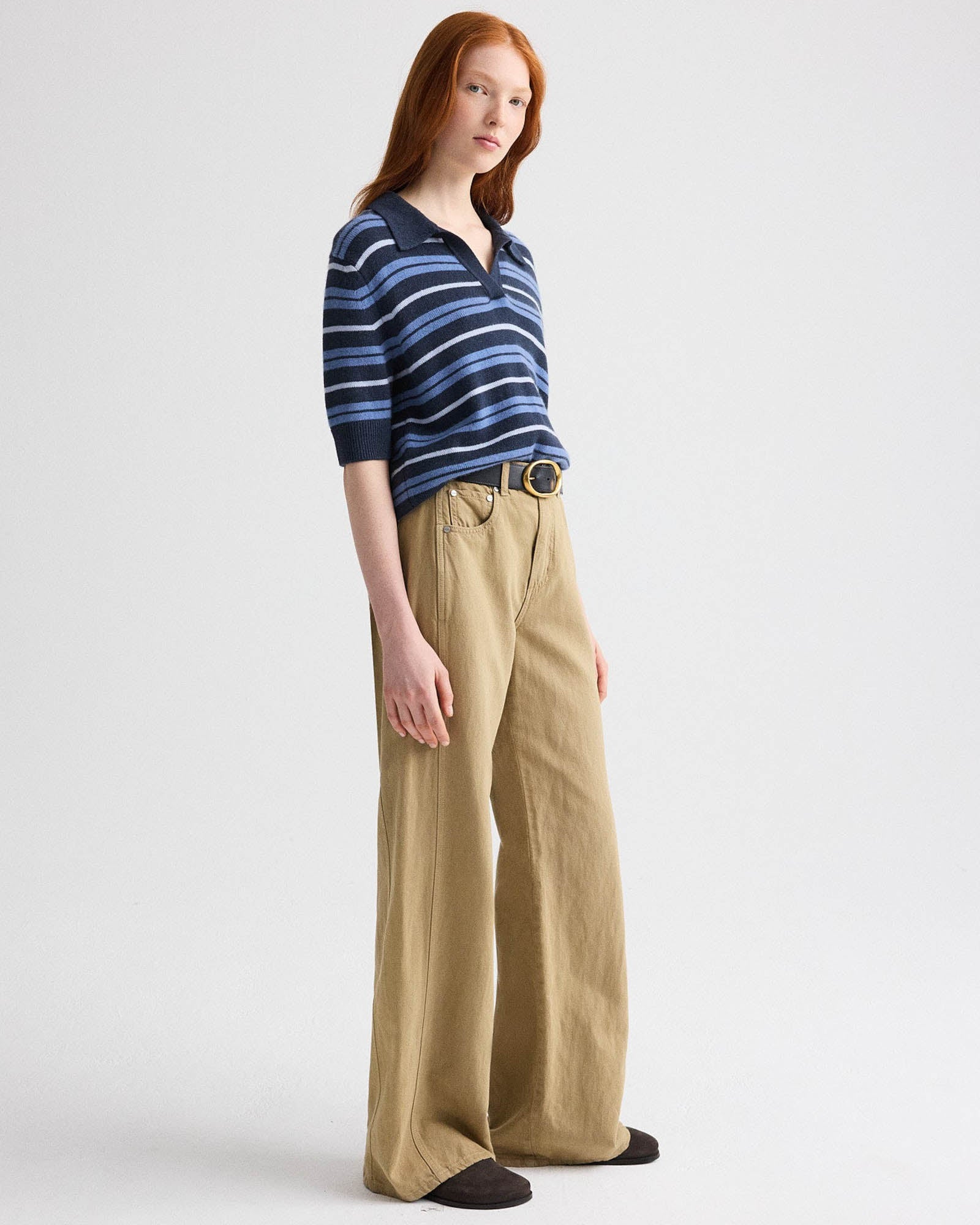 Oversized Stripe Polo