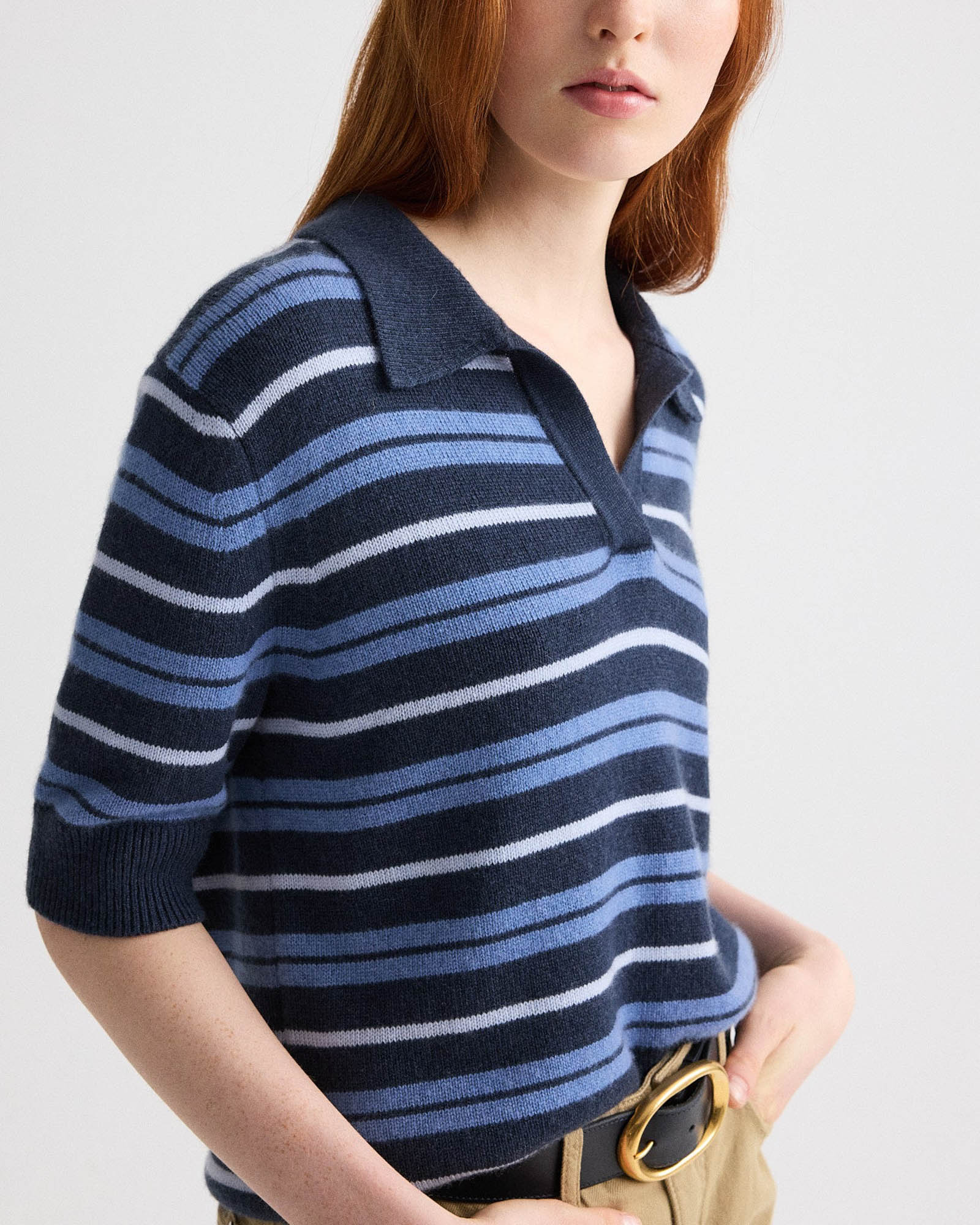 Oversized Stripe Polo