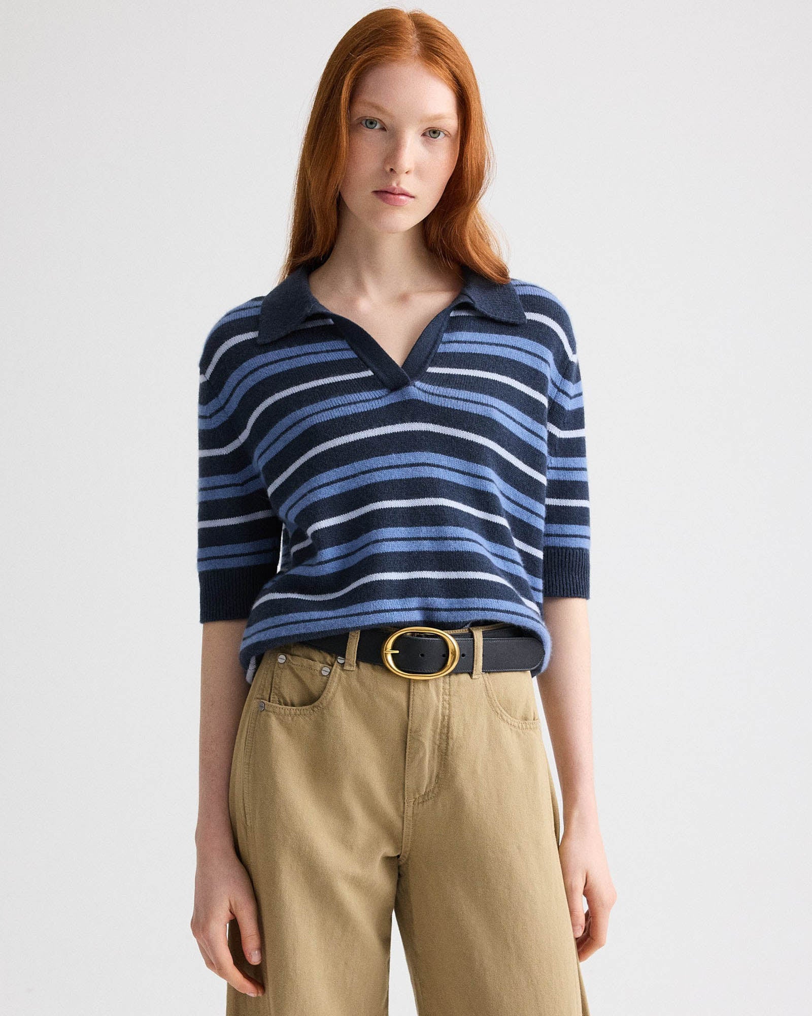 Oversized Stripe Polo