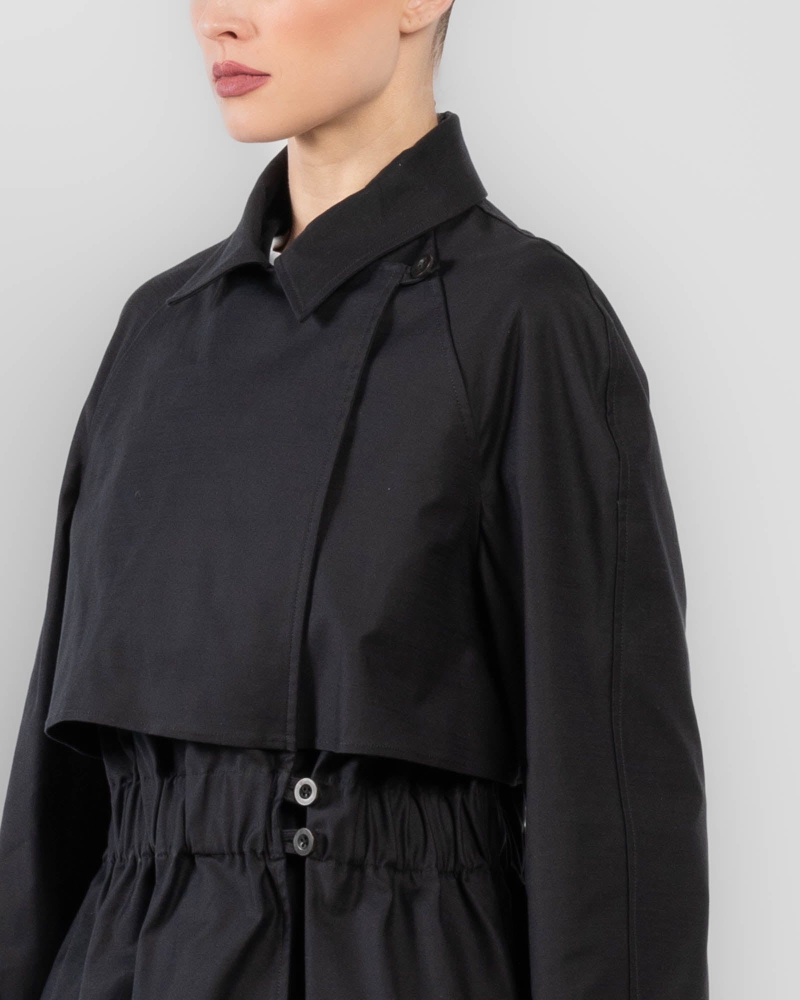 Elastic Trench Coat