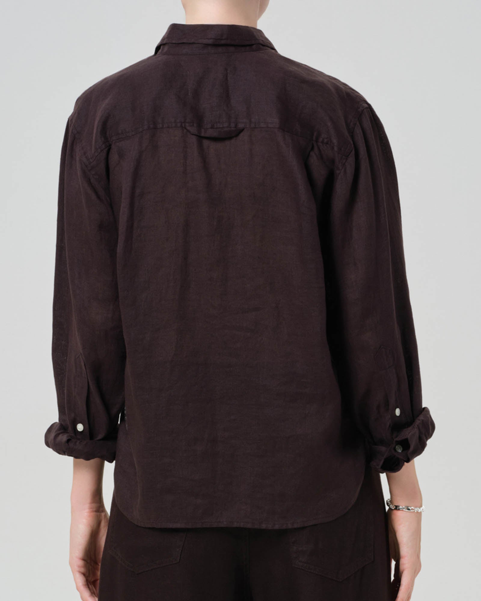 Kayla Shrunken Linen Shirt