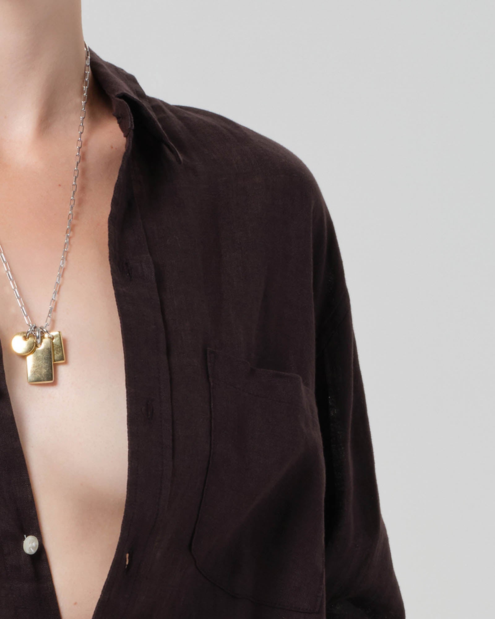 Kayla Shrunken Linen Shirt