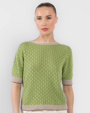 Short Sleeve Knit Top