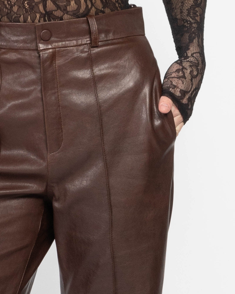 Leather Flare Pants