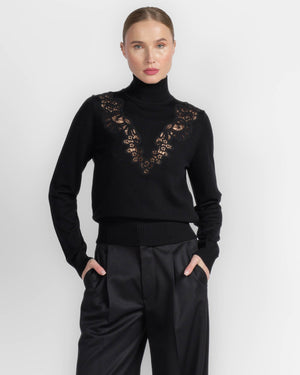 Valient Lace Turtleneck