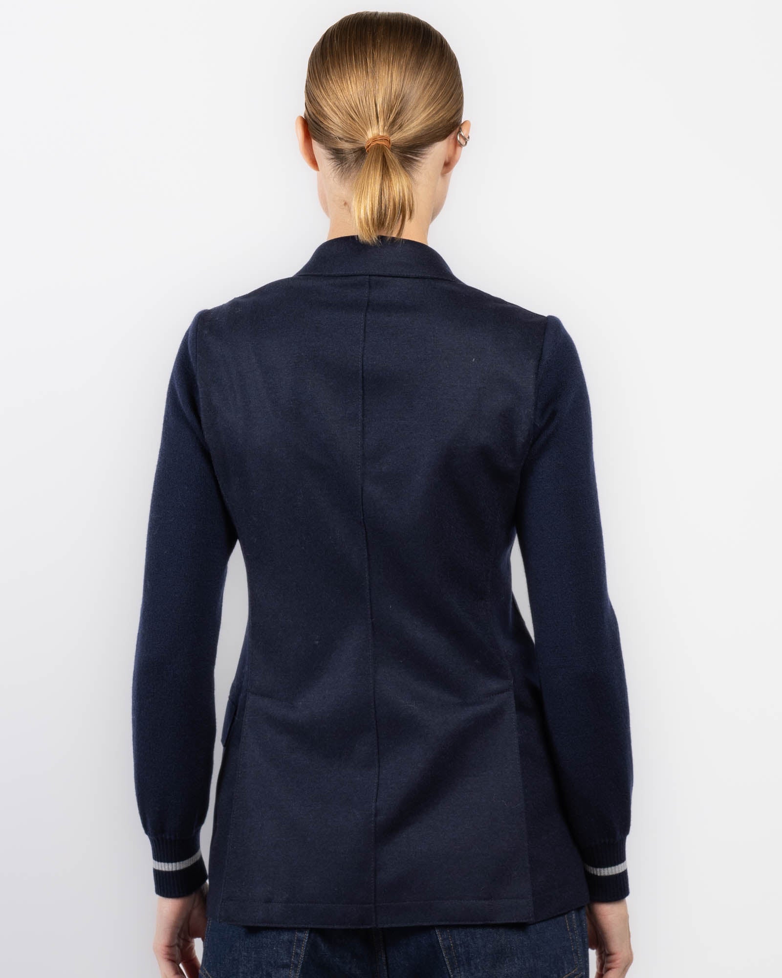 Hooded Single Breasted Blazer