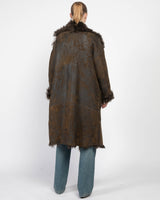 Reversible Oversized Shearling Coat