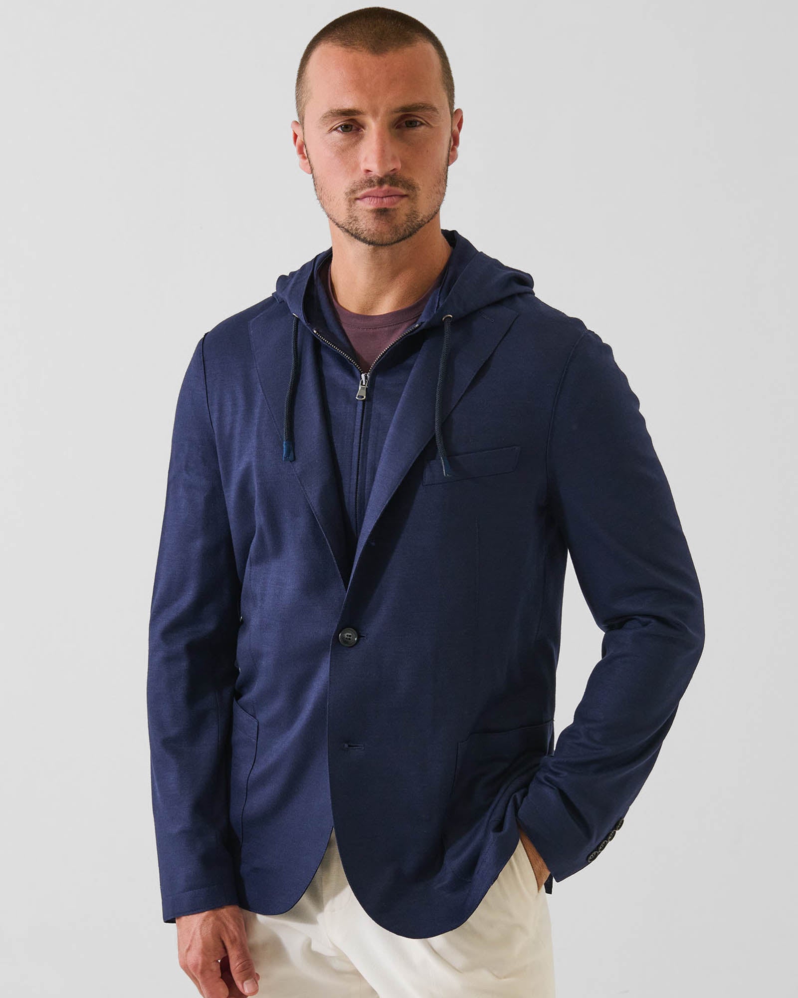 veste à capuche en laine