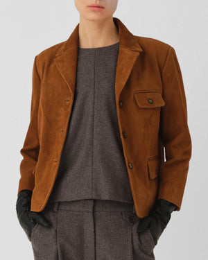Suede Fitted Jacket