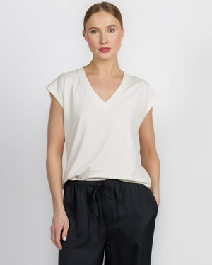 Short Sleeve Iconic V-Neck Dolman T-Shirt