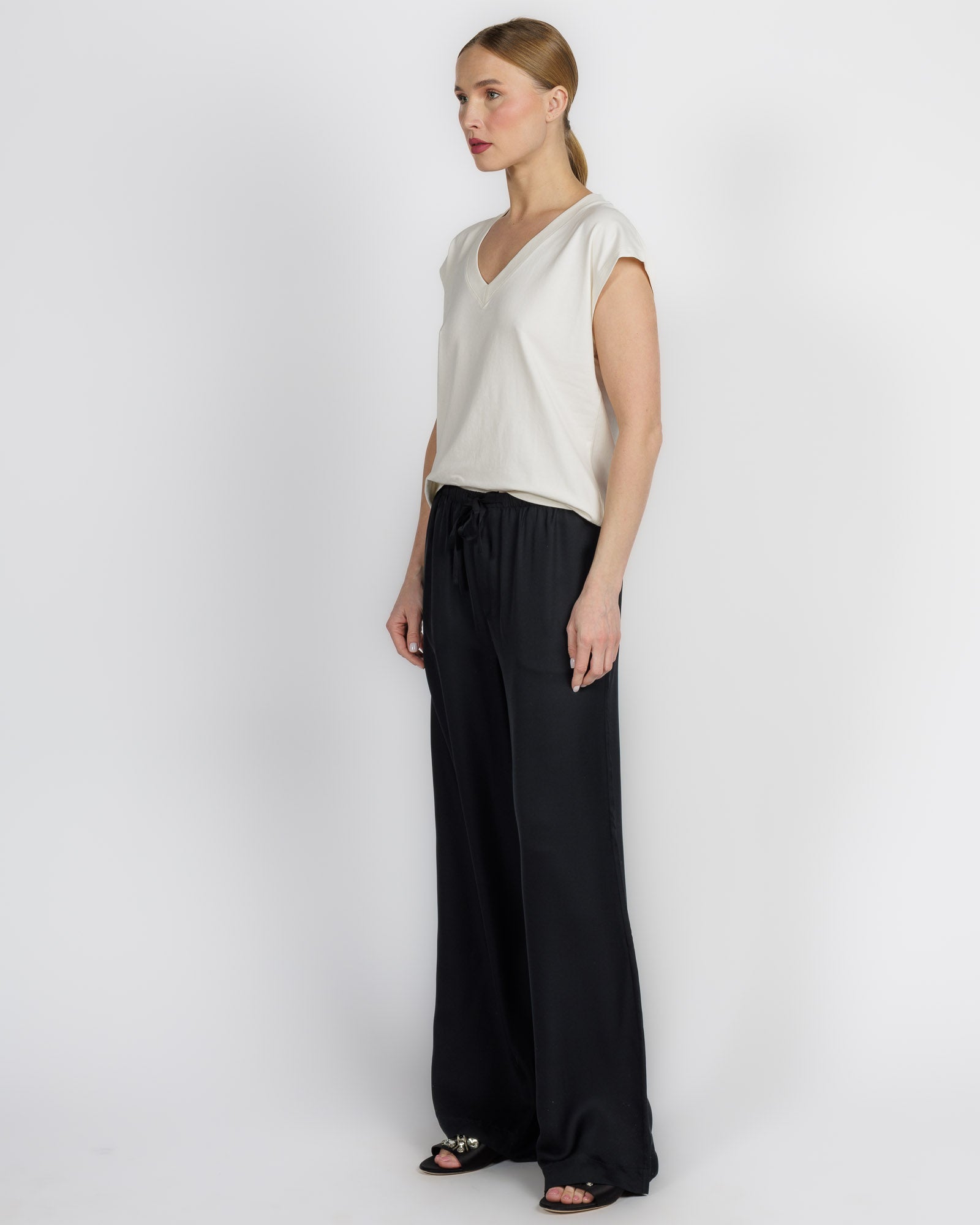 Short Sleeve Iconic V-Neck Dolman T-Shirt