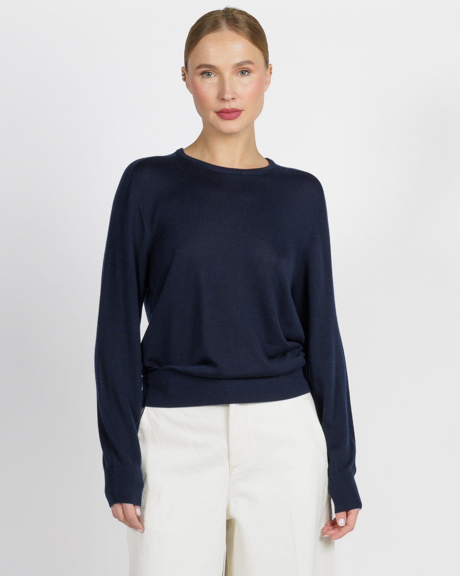 Long Sleeve Saddle Shoulder Crew