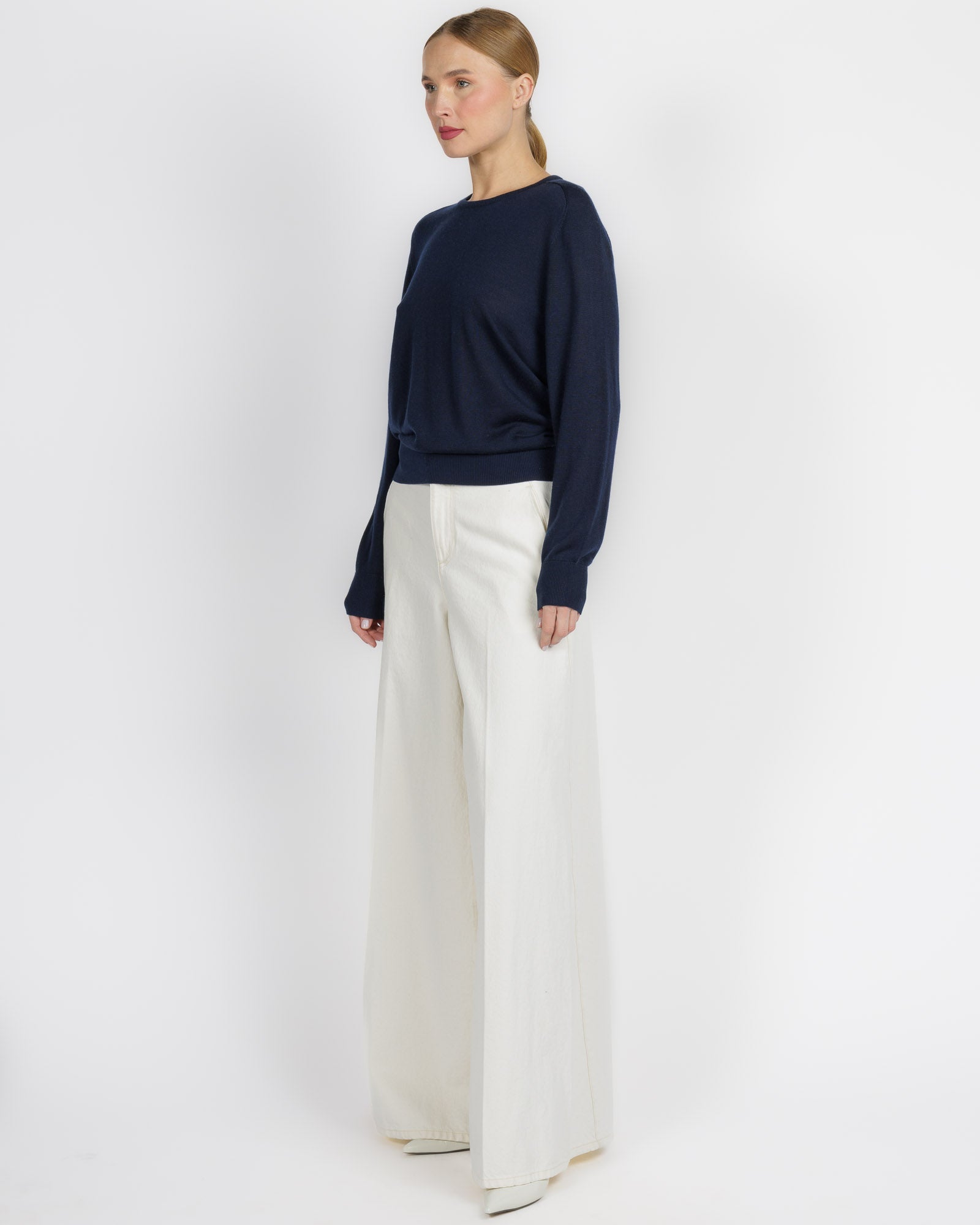 Long Sleeve Saddle Shoulder Crew