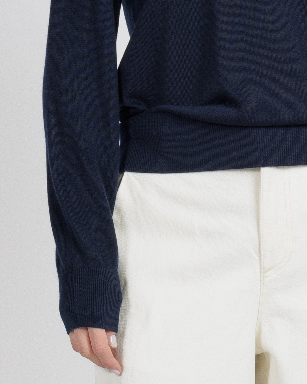 Long Sleeve Saddle Shoulder Crew