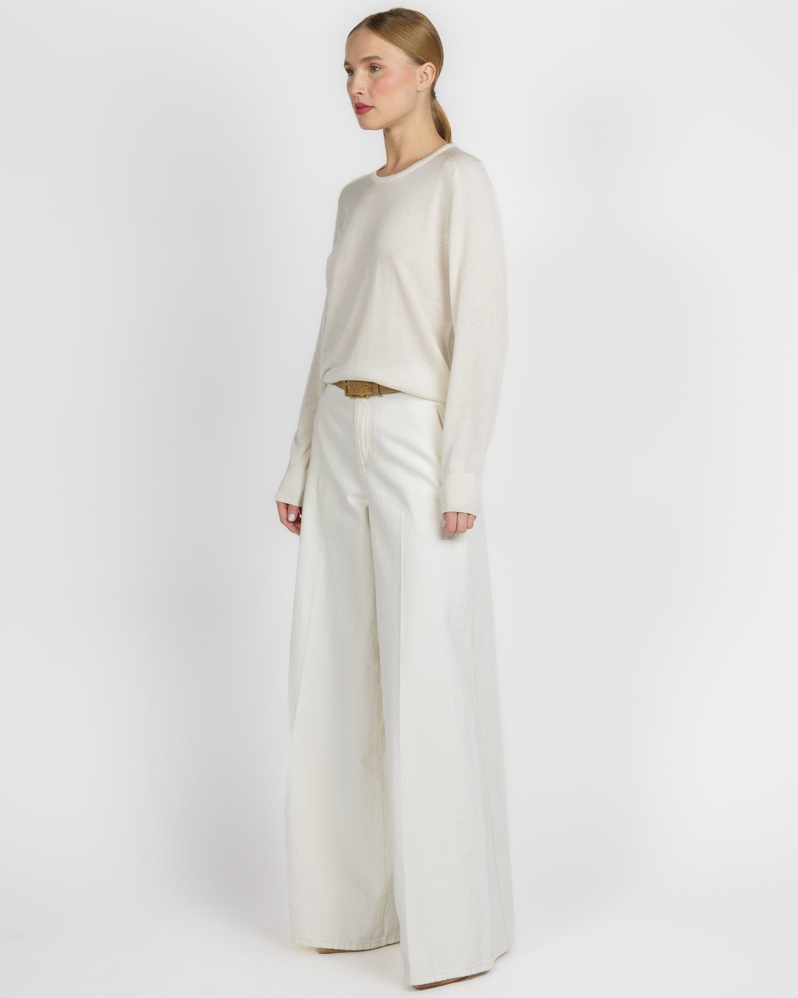 Long Sleeve Saddle Shoulder Crew