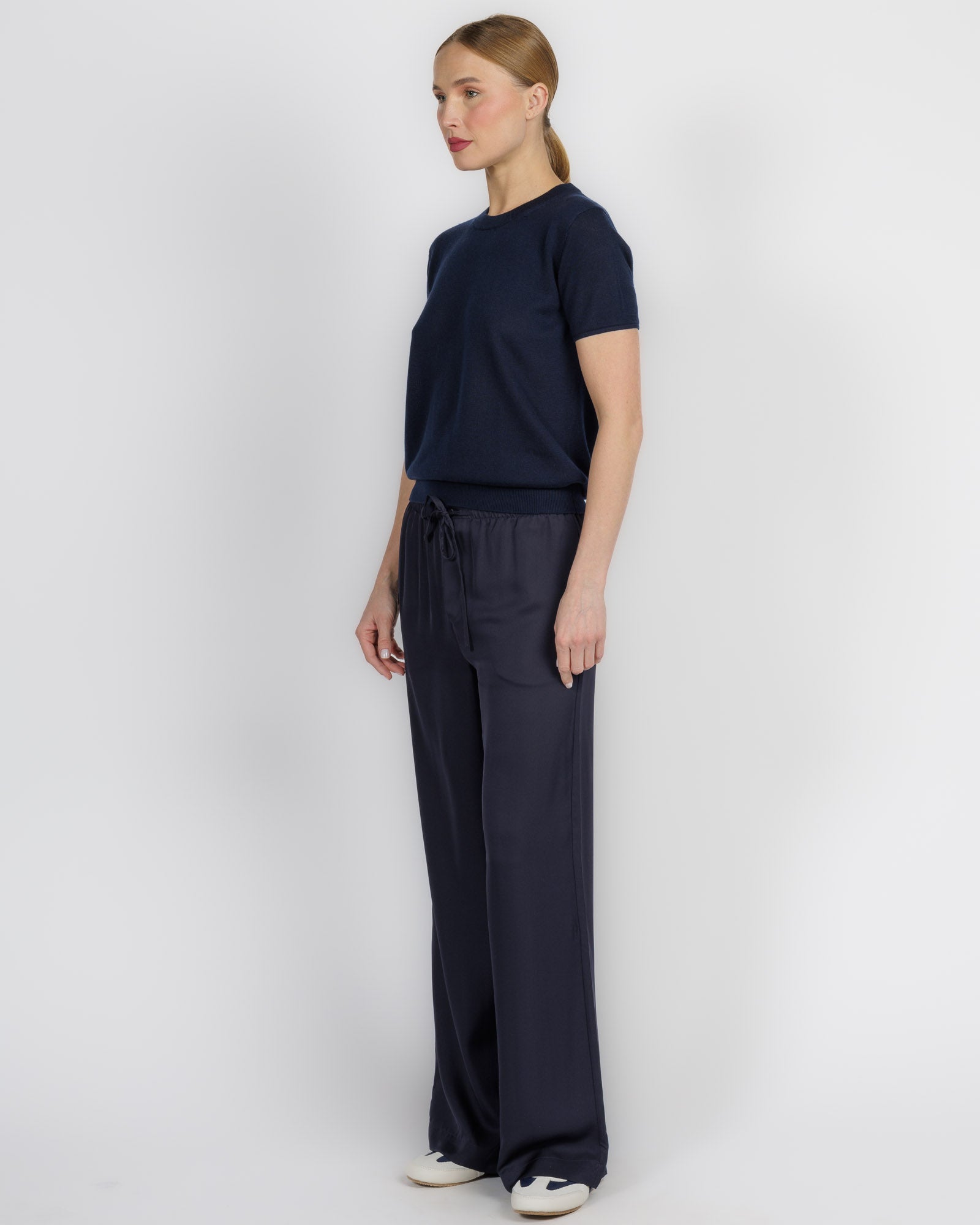 Short Sleeve Knit Crew Neck