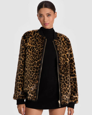 Becky Faux Fur Bomber Jacket