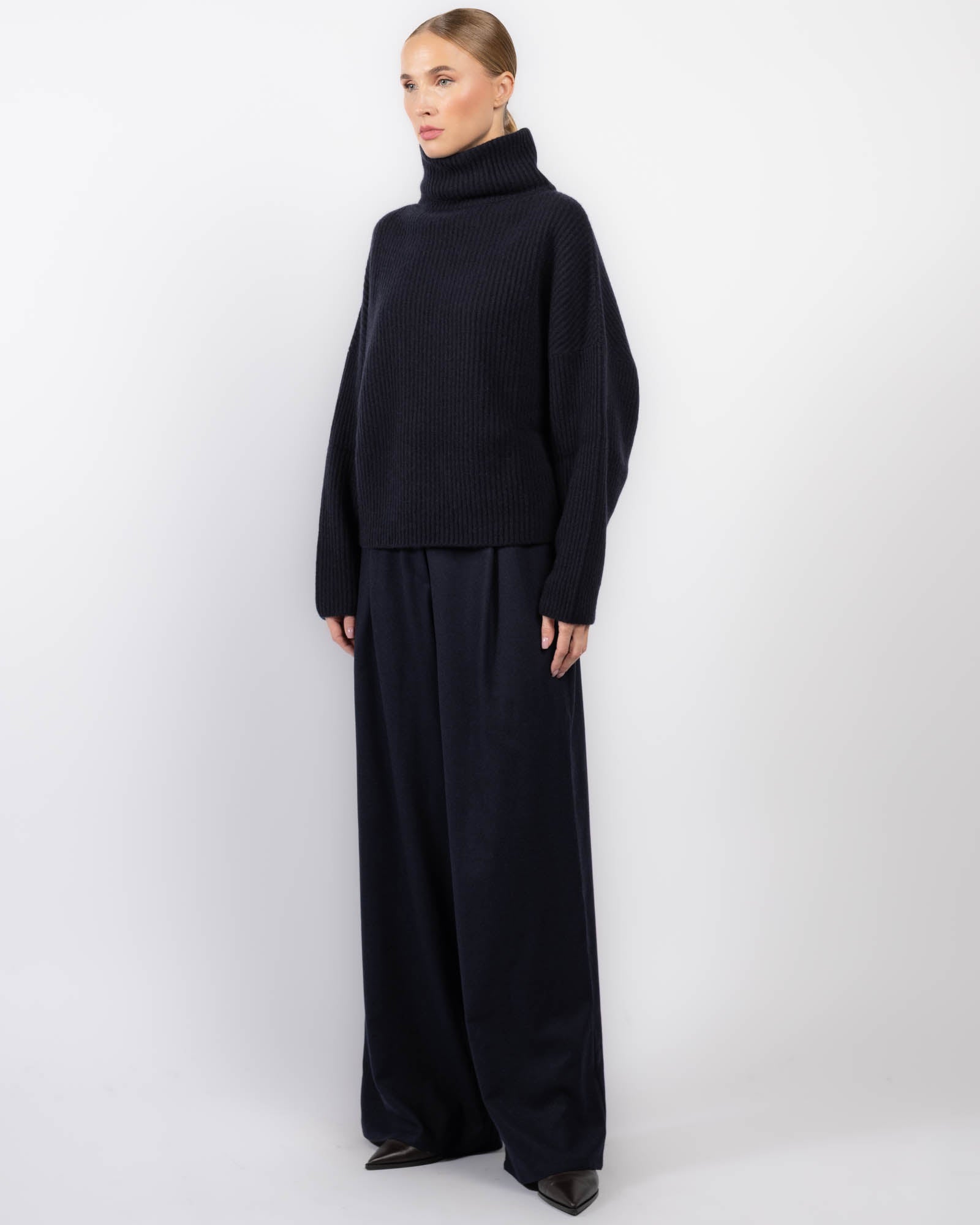 Batwing Turtleneck Sweater