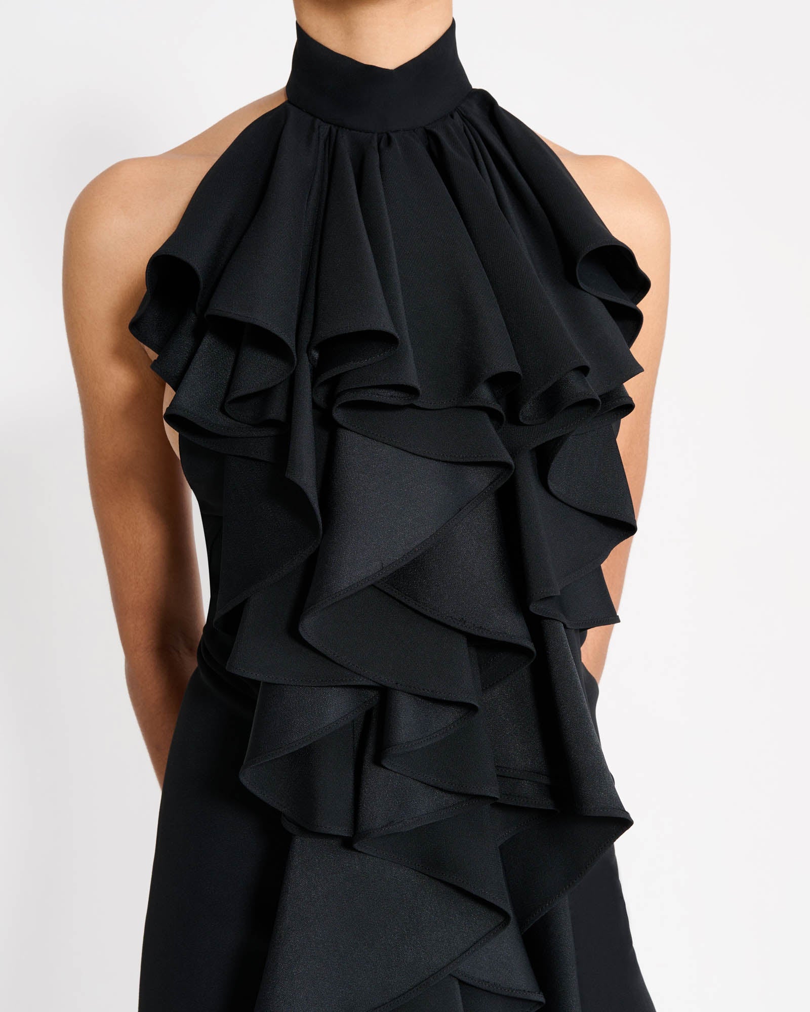 Jabot Evening Dress