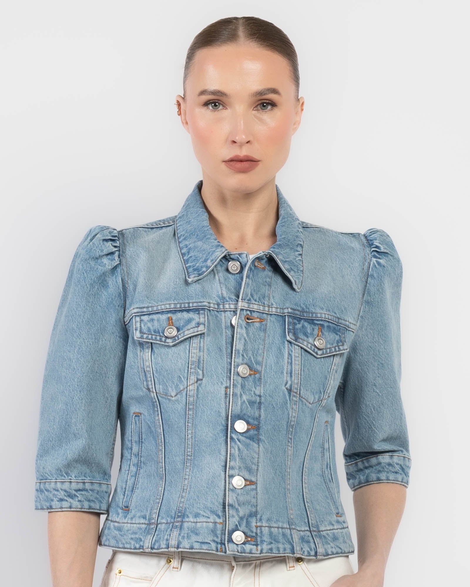 Slim Crop Denim Jacket