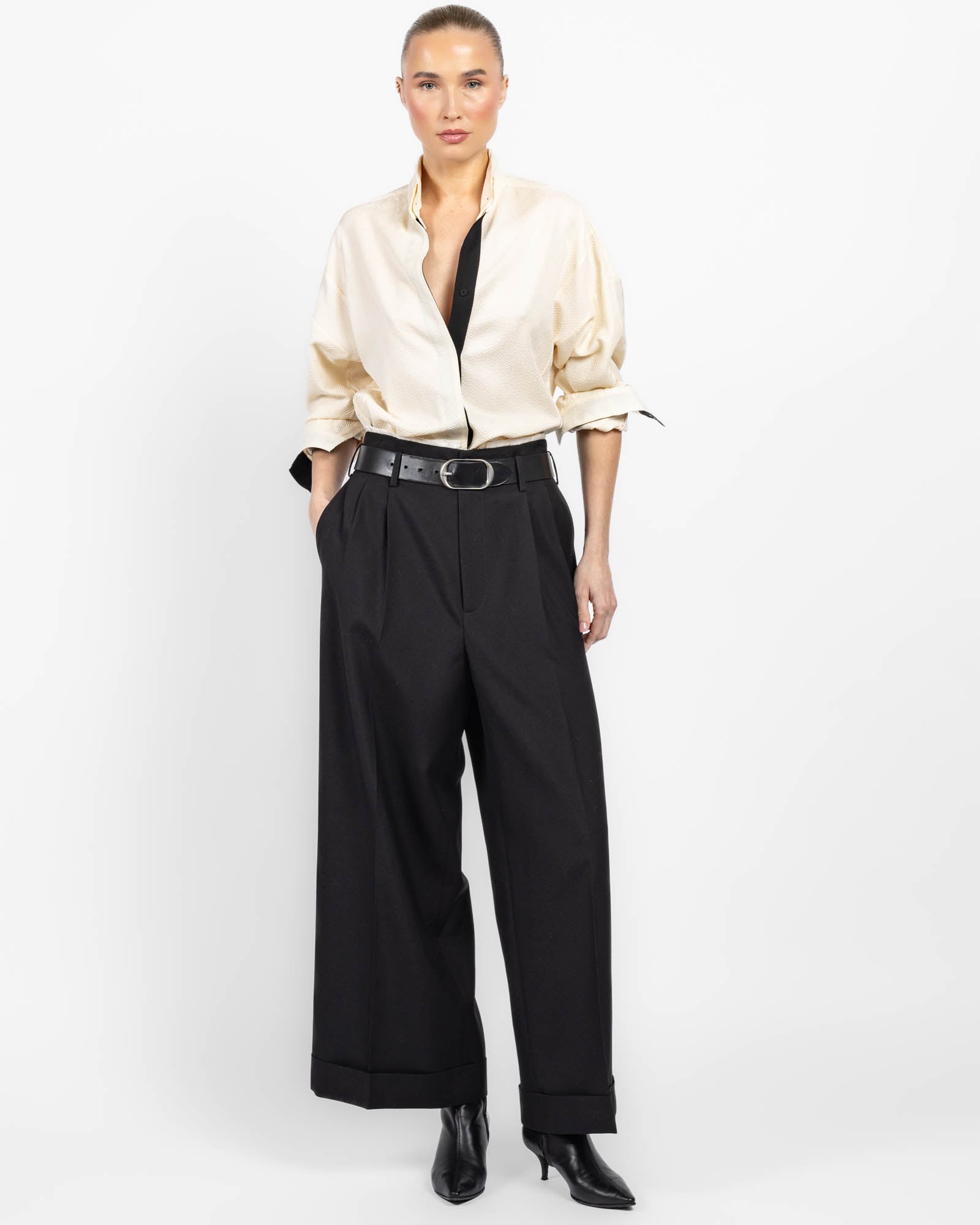 Chemise kimono en soie