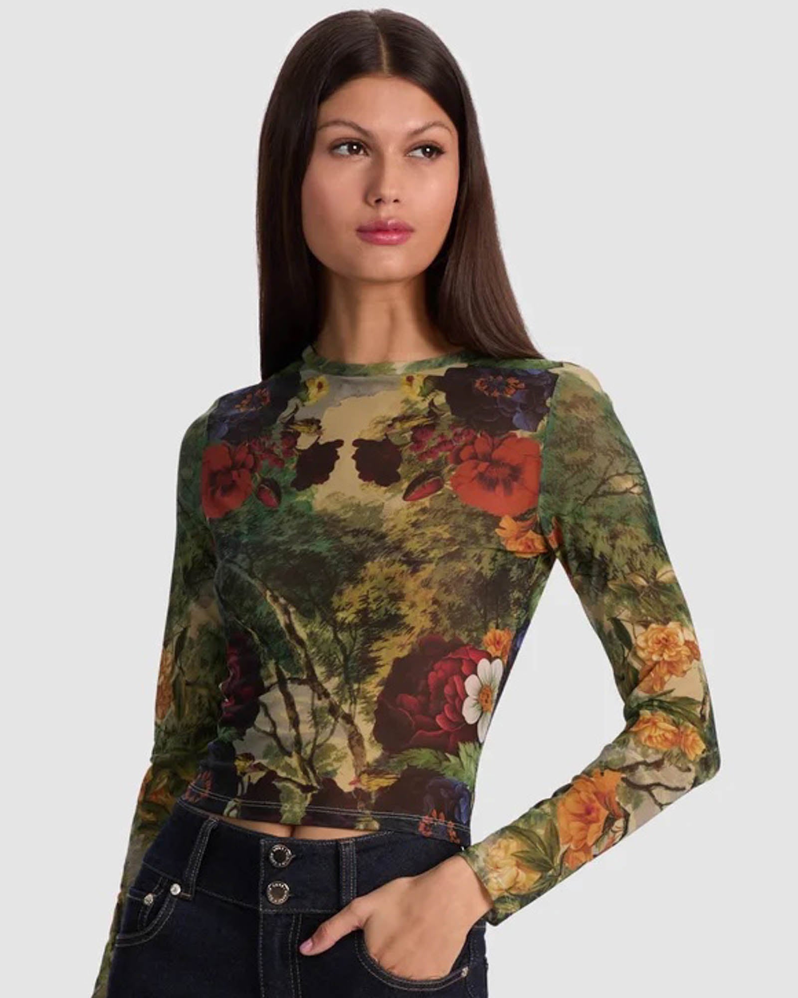 Delaina Printed Top