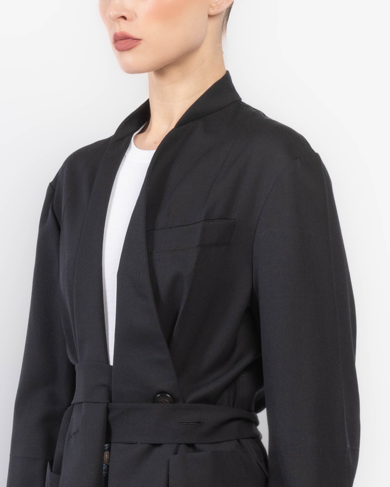 No Lapel Origami Jacket