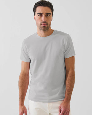 T-shirt ras du cou extensible à manches courtes