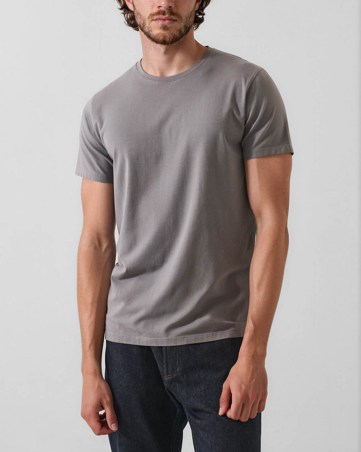 Short Sleeve Stretch Crew Neck Tee