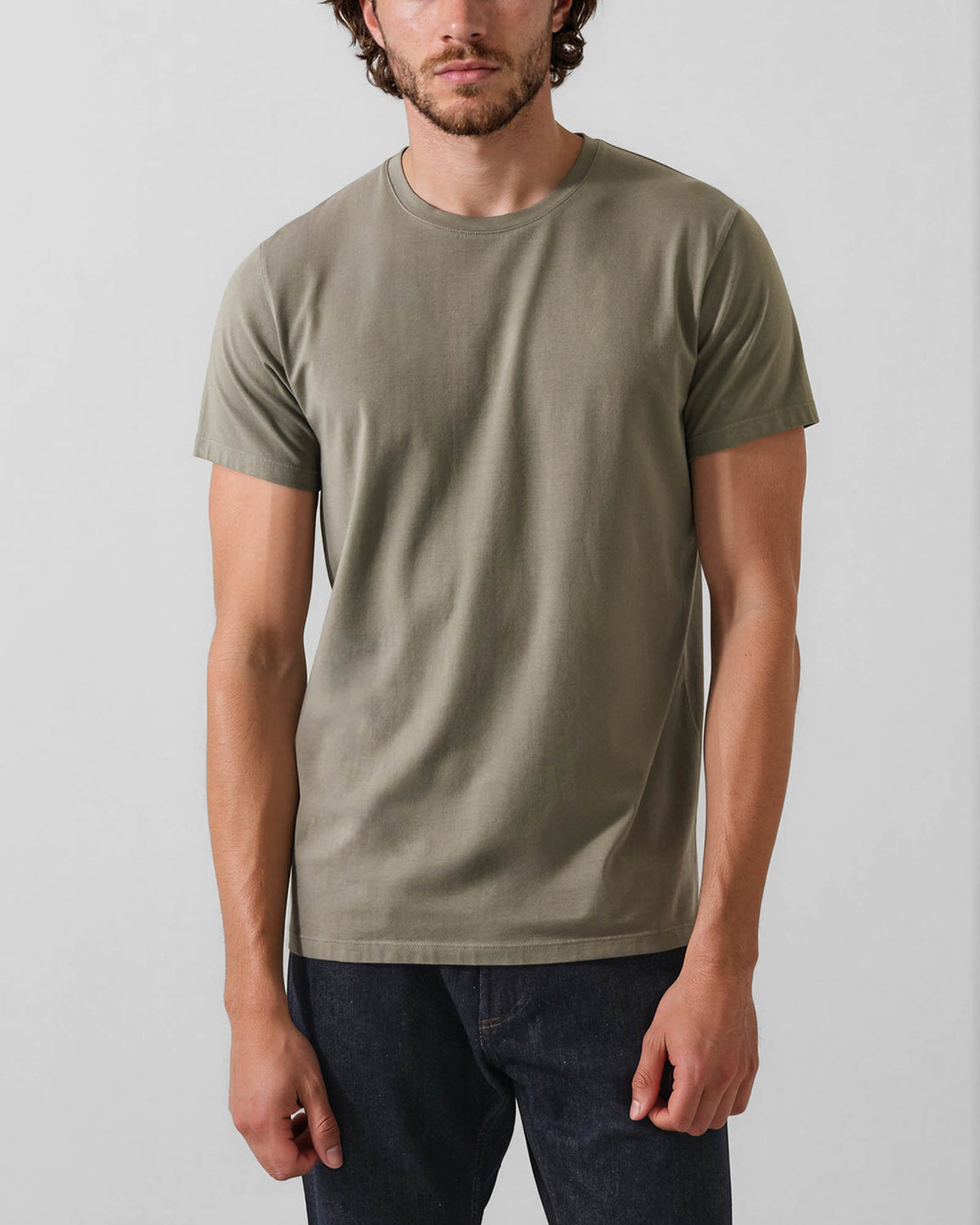 Short Sleeve Stretch Crew Neck Tee