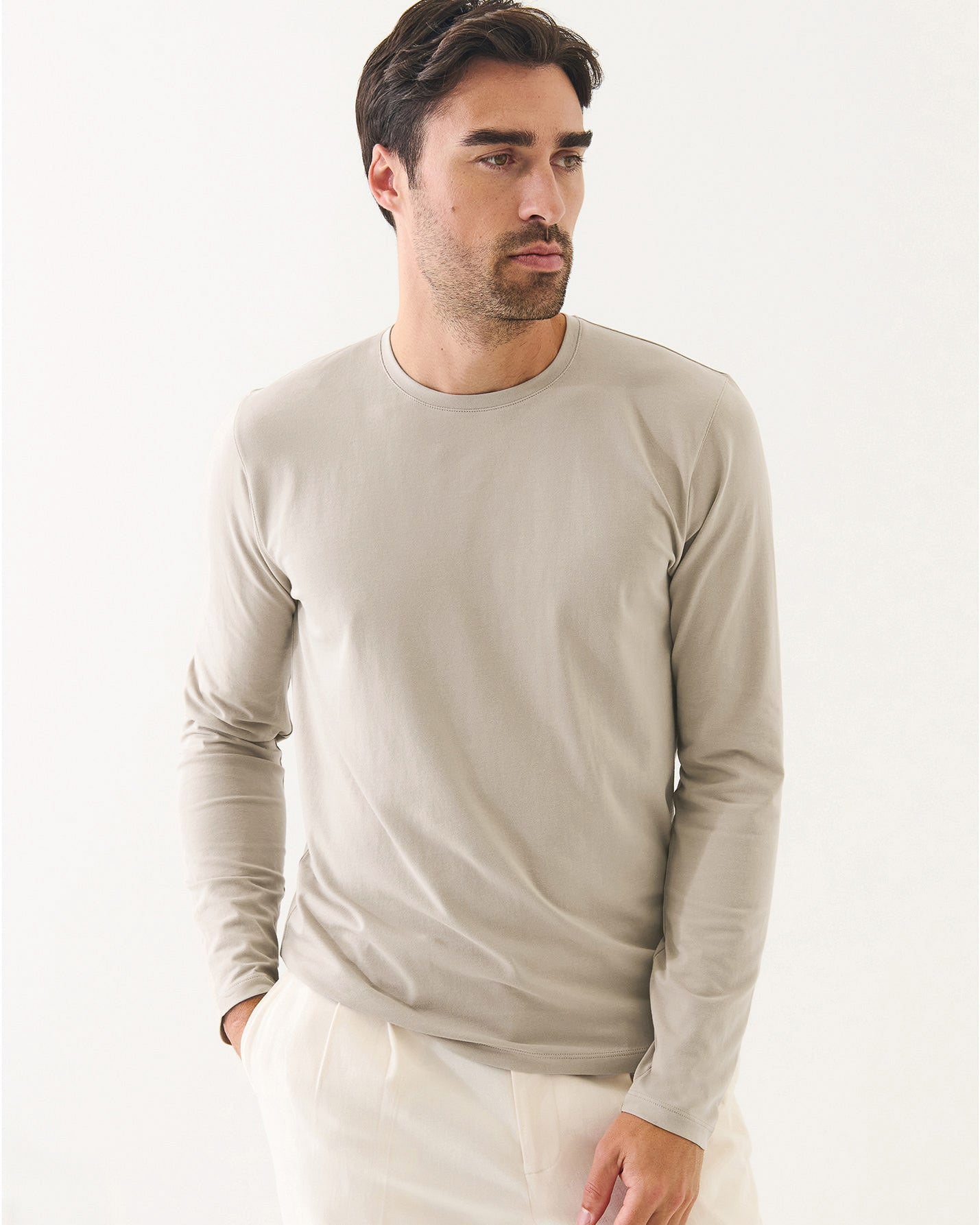 Long Sleeve Stretch Crew Tee