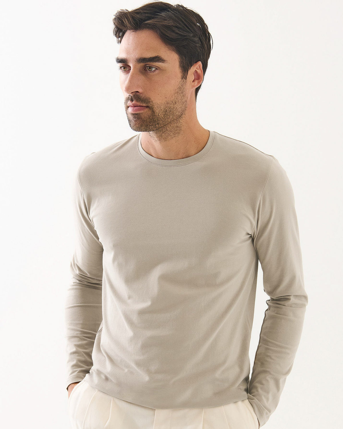 Long Sleeve Stretch Crew Tee