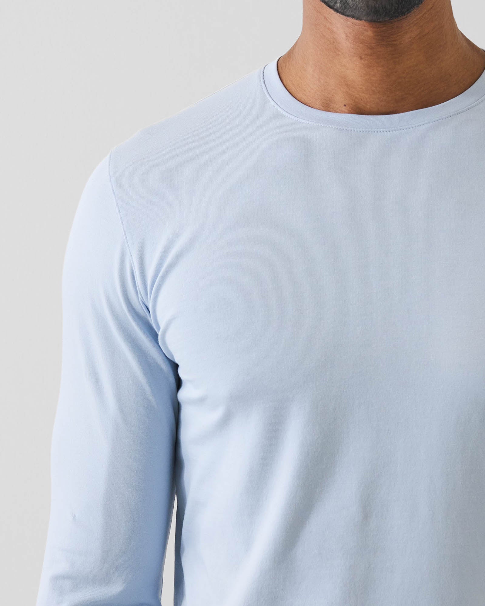 Pima Cotton Stretch Long Sleeve T-Shirt