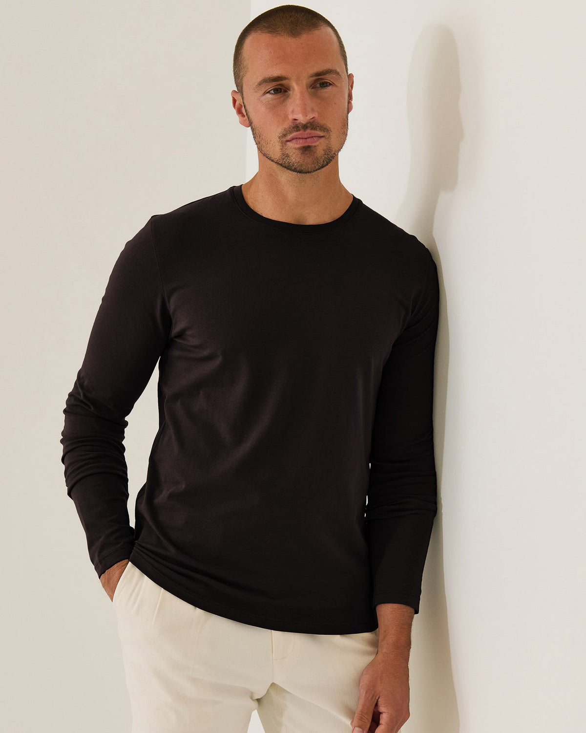 Long Sleeve Stretch Crew Tee