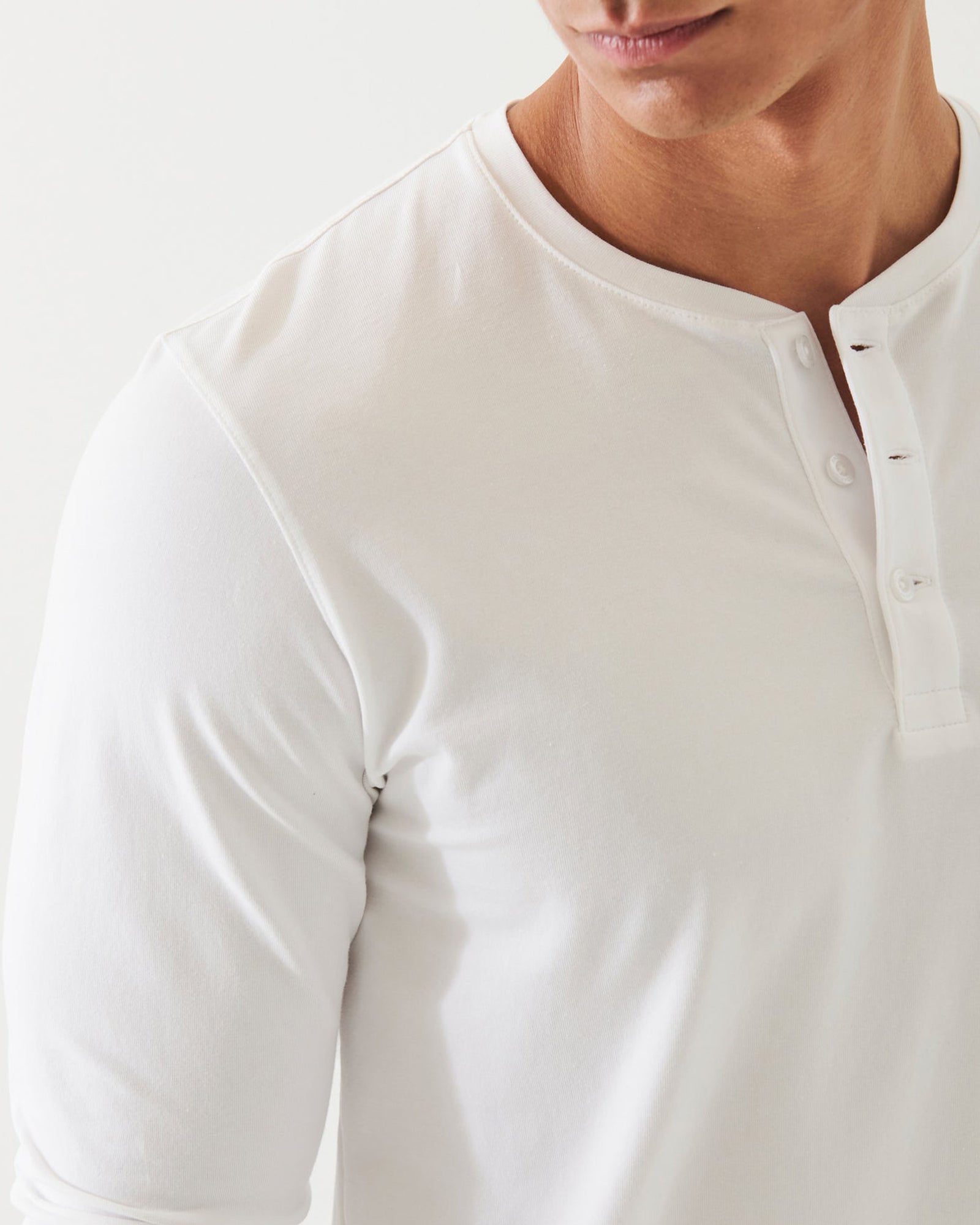 Chemise Henley à manches longues