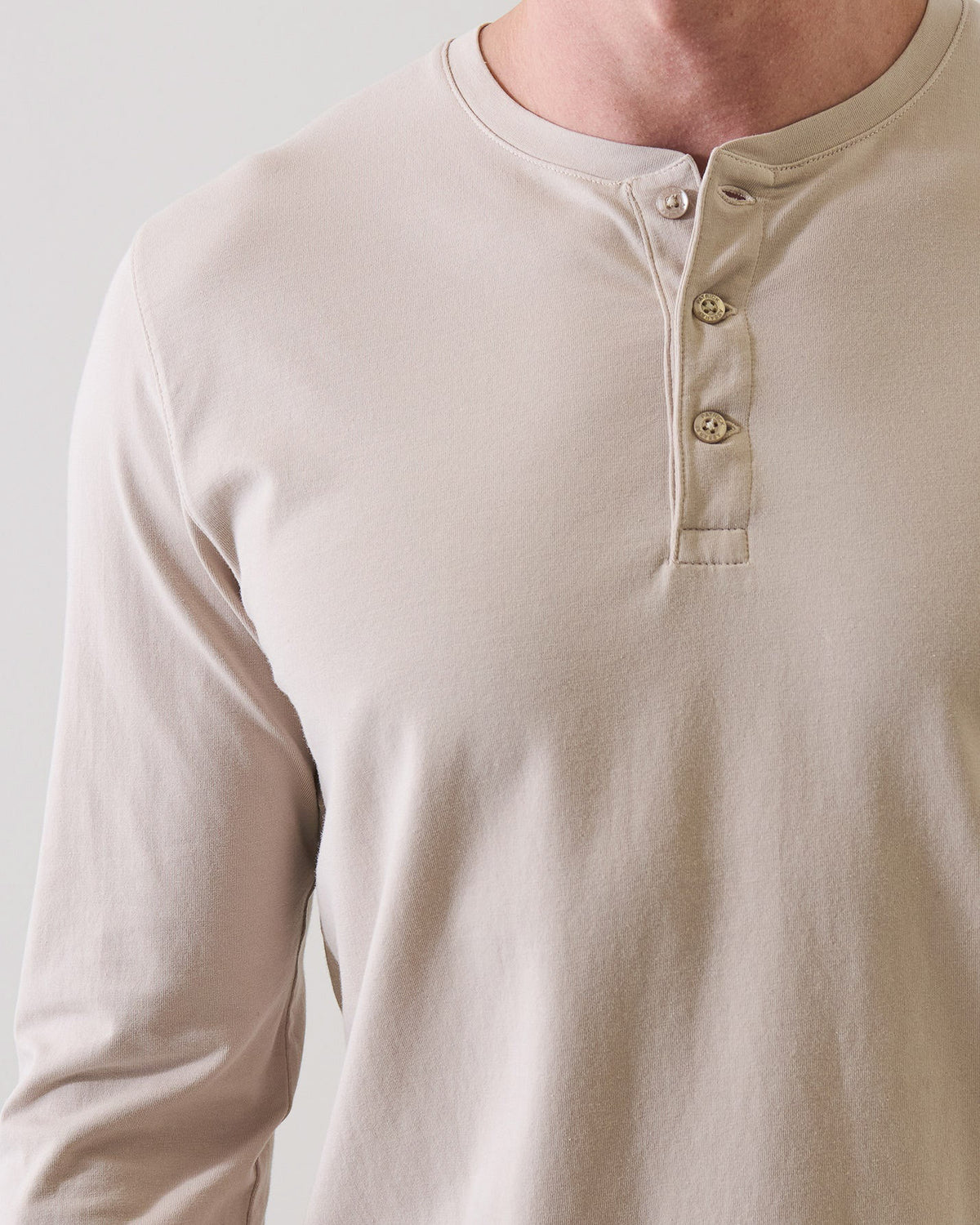 Pima Cotton Stretch Henley