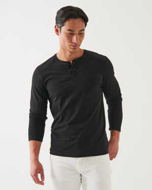 Chemise Henley à manches longues