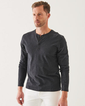 Chemise Henley à manches longues