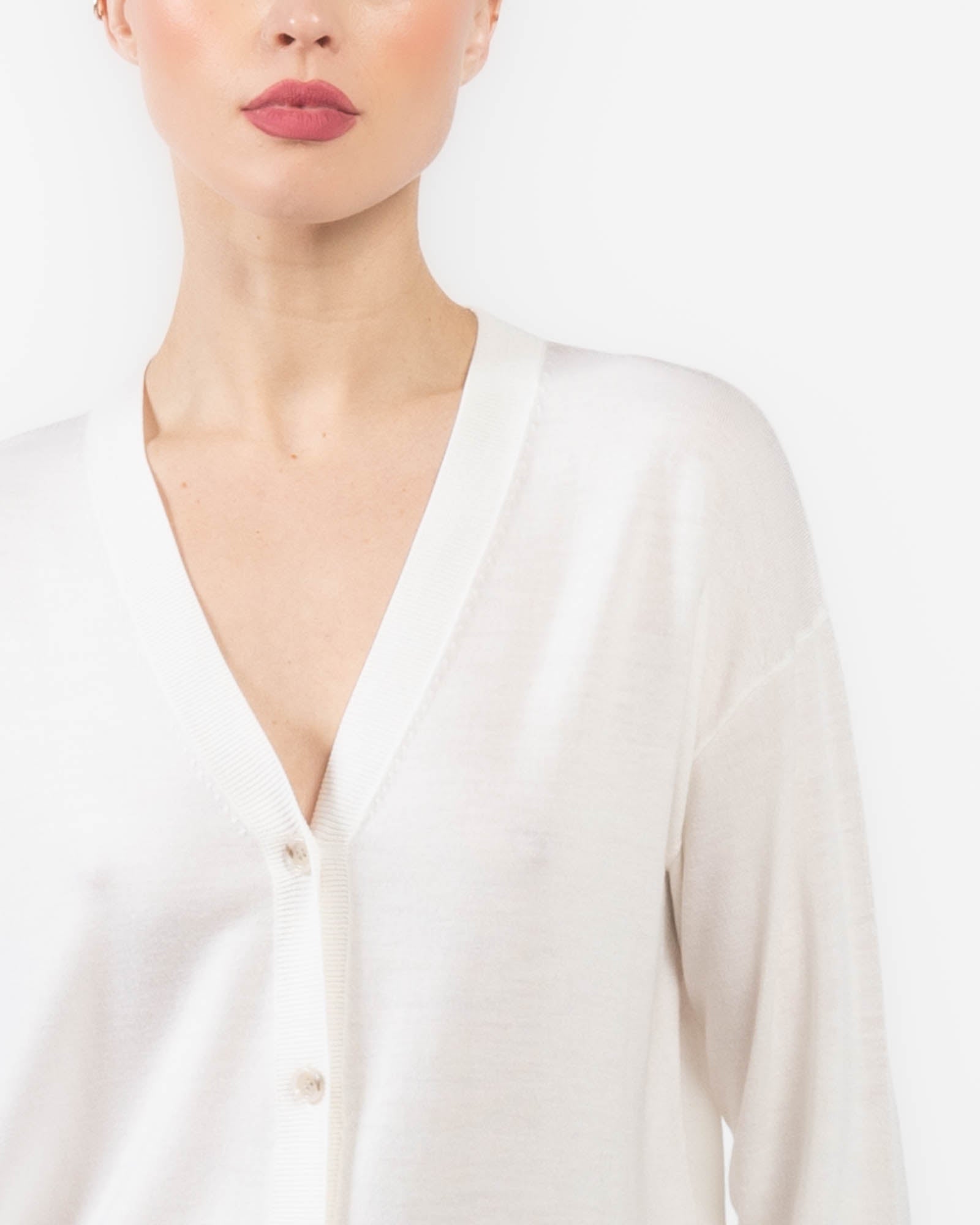 V-Neck Long Sleeve Cardigan