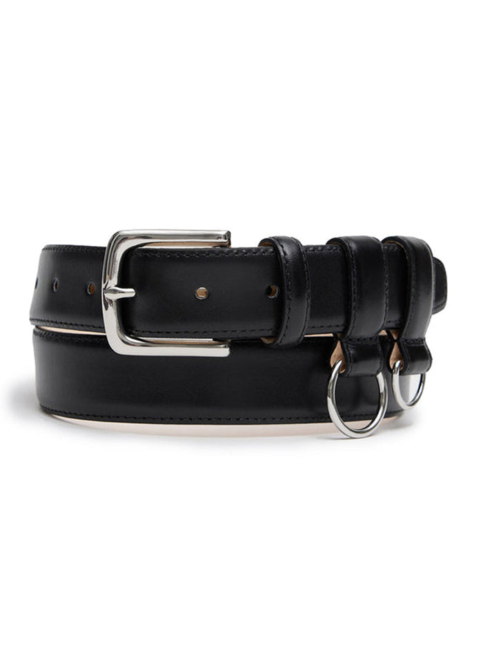 Ring Hardware Leather Belt