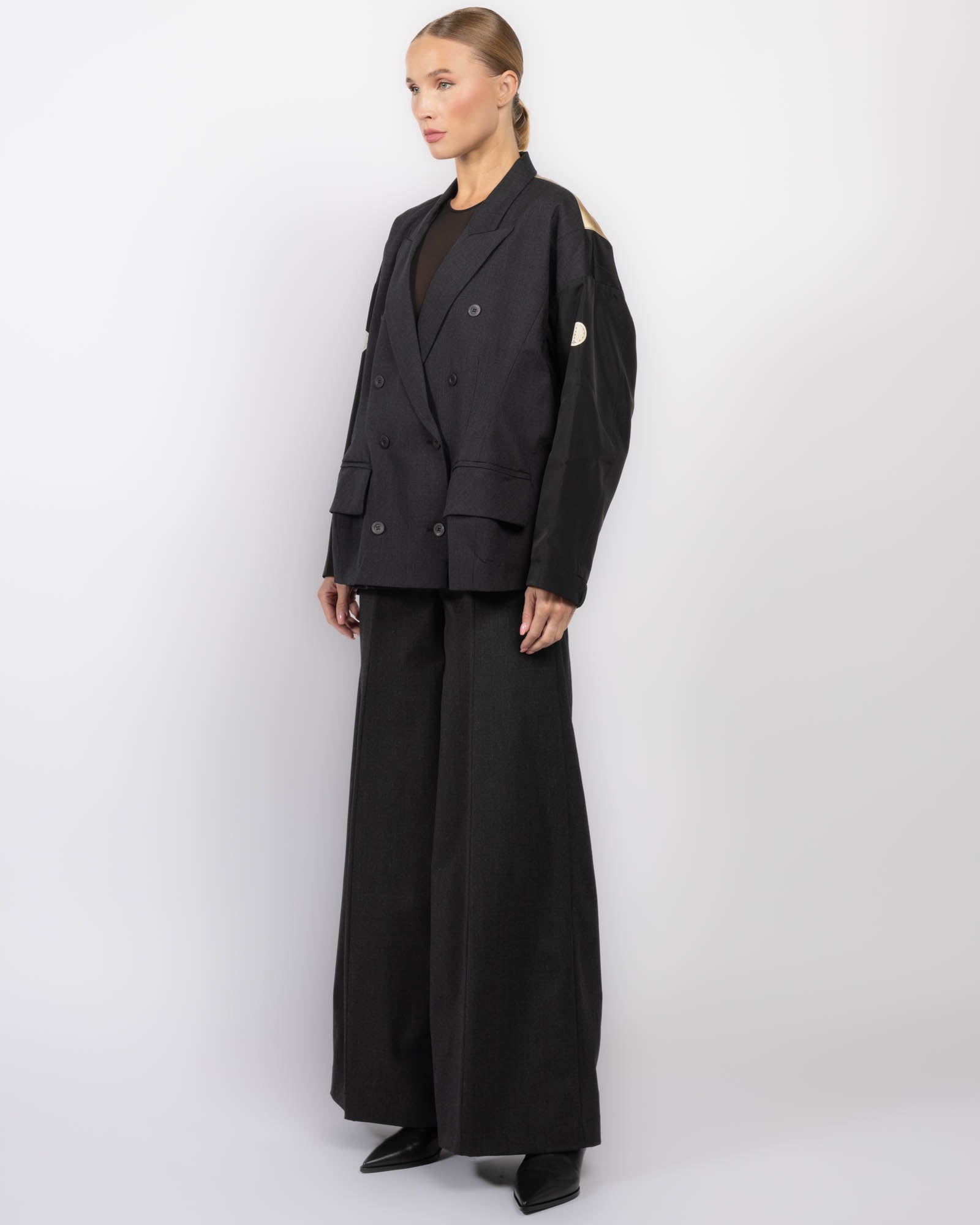 Double-Breast Bomber Jacket
