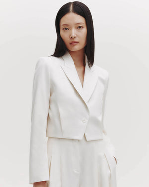 Pleat Placket Blazer