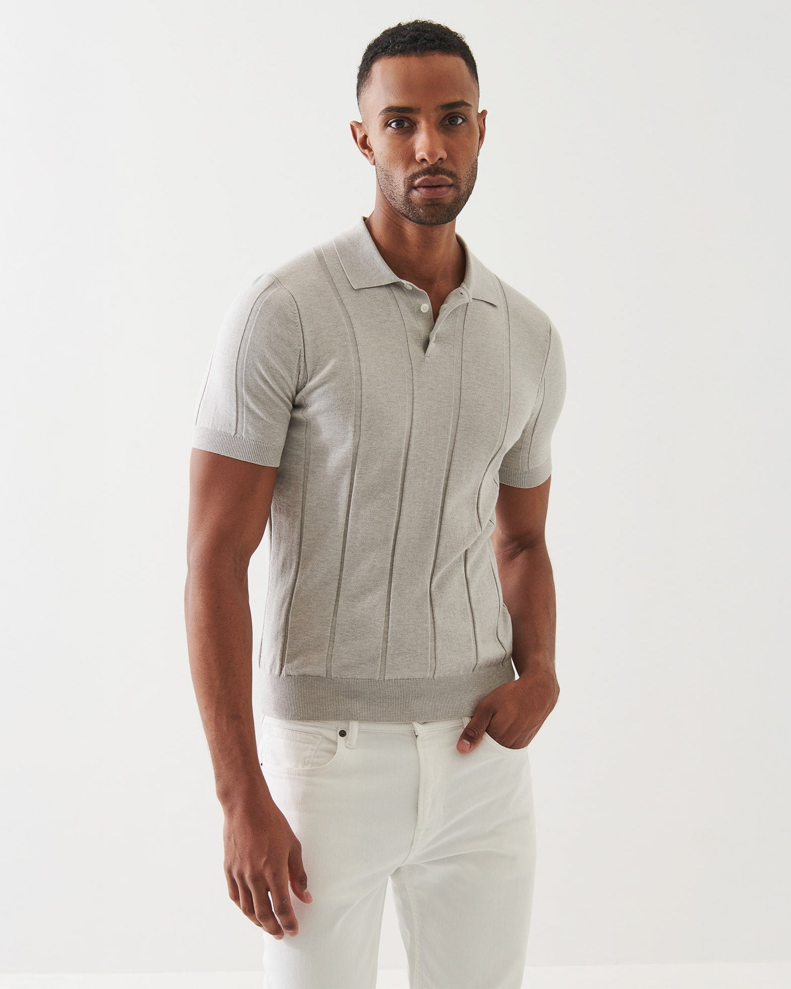 Button Knit Polo