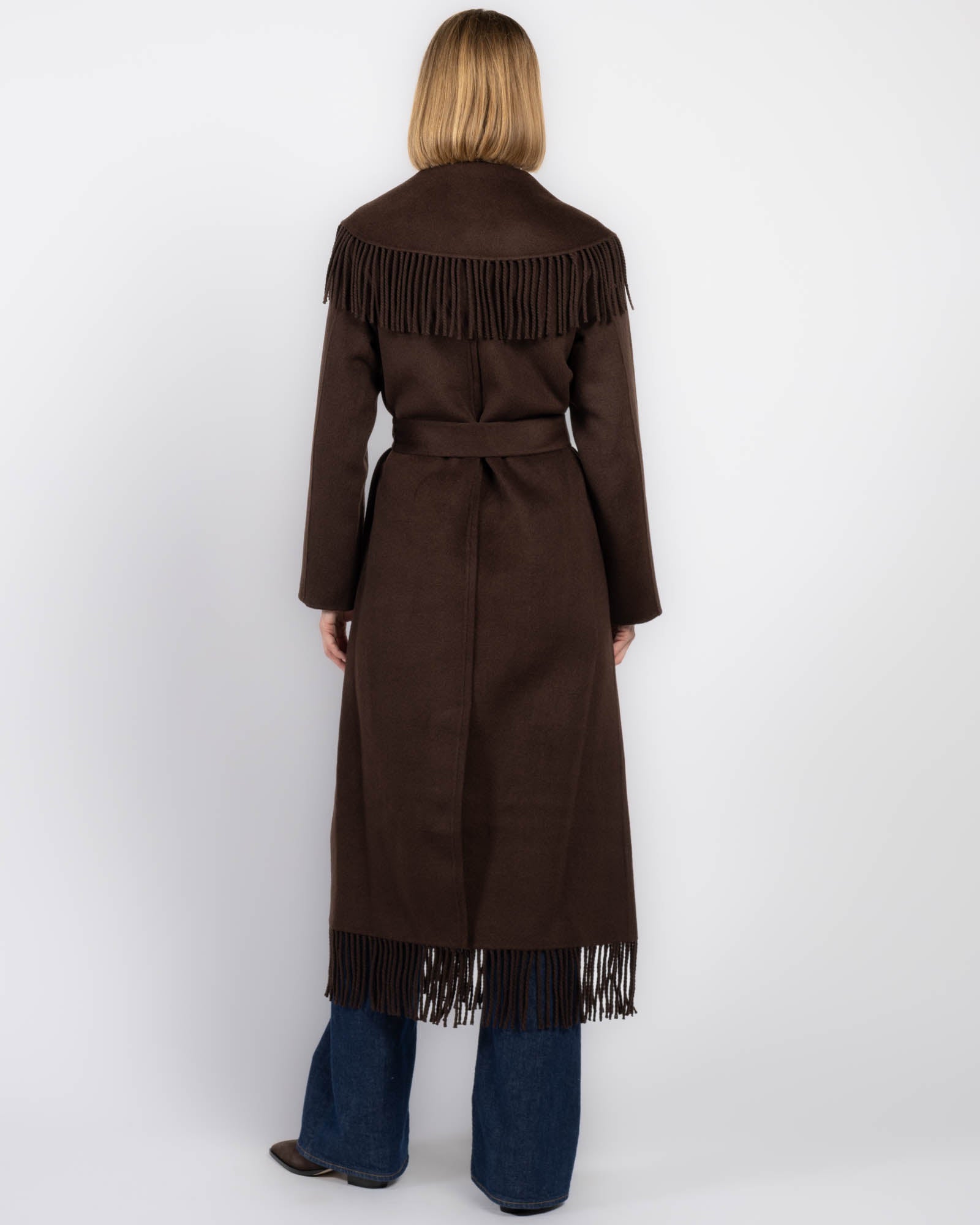 Manteau à franges Carrie