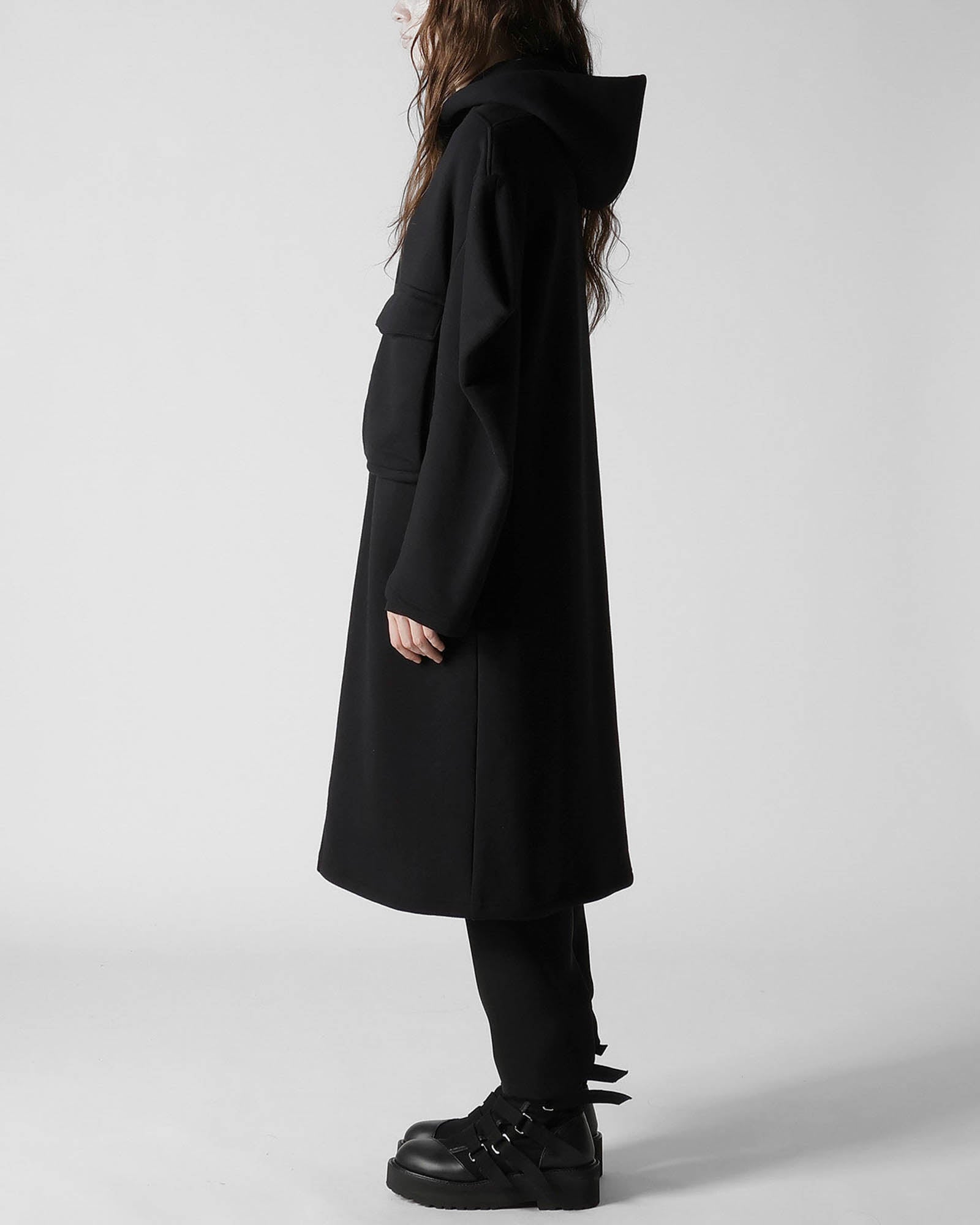 Sleeve Puff Long Jacket