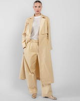 Elastic Trench Coat