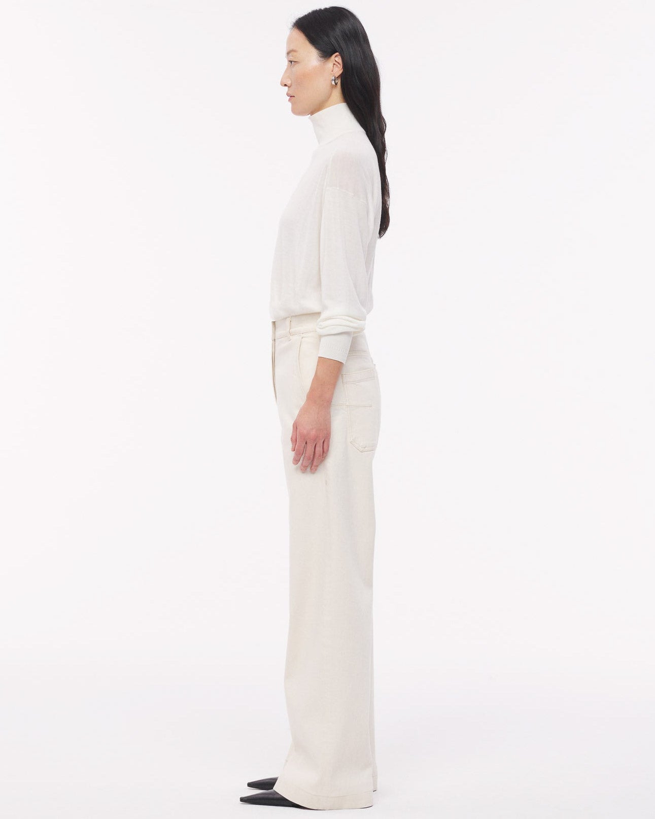 Pantalon en denim fuselé de charpentier